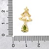 Brass Micro Pave Cubic Zirconia Pendants KK-L258-01G-C01-3