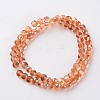 Electroplate Glass Bead Strands EGLA-J137-6mm-A-FR03-2