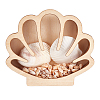 Shell Shaped Wooden Sea Shell Storage Display Cases with Visible Window ODIS-WH20012-01-1