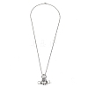 Zinc Alloy Pendant Necklaces NJEW-M211-14D-ASP-7