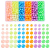 702Pcs 18 Styles Luminous Acrylic Beads MACR-TA0002-09-1