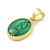 Rack Plating Brass Enamel Pendants KK-B091-15B-2