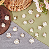  40Pcs 2 Style 1-Hole ABS Plastic Imitation Pearl Shank Buttons BUTT-NB0001-56-4