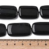 Natural Black Stone Beads Strands G-L650-C01-01-5
