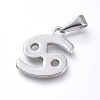 Non-Tarnish 304 Stainless Steel Pendants LS-STAS-L210-06H-P-01-2