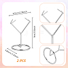 Alloy Mineral Stone Display Holder ODIS-WH0030-239P-2
