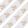Flower Pattern Lace Embroidery Organza Trimming OCOR-FG0001-30-1