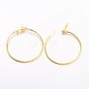 Brass Earring Findings Hoops LS-EC108-3NFG-2