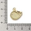Brass Micro Pave Cubic Zirconia Pendants KK-Q808-15G-3