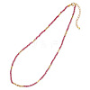 Plating Glass Beaded Necklaces SD7804-3-1