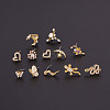 20G Stainless Steel Cubic Zirconia L-Shaped Nose Rings WG80602-18-2