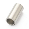 Tarnish Resistant 304 Stainless Steel Magnetic Clasps with Glue-in Ends STAS-B017-01B-P-3