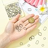 60Pcs 6 Styles 304 Stainless Steel D Rings STAS-CJ0003-36-4