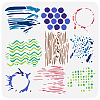 PET Hollow Out Drawing Painting Stencils DIY-WH0391-0391-1