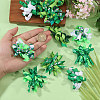 12Pcs 6 Styles Saint Patrick's Day Polyester Ornaments AJEW-BC0010-71-3