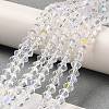 Transparent Electroplate Glass Beads Strands LS-EGLA-A039-T3mm-L13-4