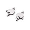 201 Stainless Steel Charms STAS-V001-17-2