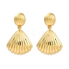 Rack Plating Brass Dangle Stud Earrings for Women EJEW-C125-23D-G-4