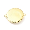 Rack Plating Brass Micro Pave Clear Cubic Zirconia Connector Charms KK-B054-25G-3