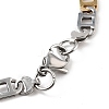 201 Stainless Steel Oval Link Chain Necklaces NJEW-F222-38GP-10-2