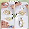240Pcs 6 Styles Brass Beads KK-BBC0025-79-6