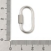 Non-Tarnish 304 Stainless Steel Screw Carabiner Lock Charms LS-STAS-H107-04D-P-3