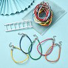 Trendy Braided Imitation Leather Bracelet Making BJEW-YW0001-09-6