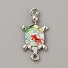 Alloy Enamel Connector Charms ENAM-TAC0018-11P-1