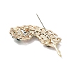 Leaf Alloy Pave Acrylic Rhinestone Brooch JEWB-C029-17C-2