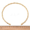 6.5mm Twist Iron Chain Necklaces NJEW-G163-01KCG-5