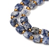 Natural Blue Spot Jasper Beads Strands GG-CBA96AE-A09-6x6mm-4