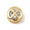 Brass Micro Pave Cubic Zirconia Multi-Strand Links KK-C111-01G-X-1