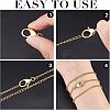 8Pcs 4 Styles Eco-Friendly Brass Lobster Claw Clasps KK-FH0004-33-4