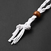 Braided Wax Rope Cord Macrame Pouch Necklace Making NJEW-J007-02-4