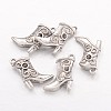 Tibetan Style Alloy Pendant Rhinestone Settings X-TIBEP-24059-AS-RS-1