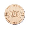 Wooden Carved Cup Mats AJEW-P103-01M-1