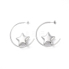 Non-Tarnish 304 Stainless Steel Stud Earrings EJEW-M249-03P-1
