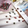 50PCS Mixed Antique Golden Handmade Tibetan Style Beads TIBEB-PH0003-01-WH-4