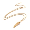 Brass Human Hug Pendant Necklace with 201 Stainless Steel Curb Chains for Women NJEW-I114-01G-2