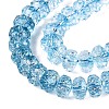 Crackle Transparent Glass Beads Strands GLAA-N068-03A-04-3