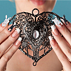 40pcs 10 Colors Spray Painted Alloy Charms MRMJ-HY0002-36-6