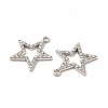 Alloy Rhinestone Pendants PALLOY-I217-19P-2