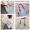 DIY Ribbon Knitting Women's Handbag Kits DIY-WH0453-08B-5