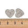 Brass Etched Metal Embellishments Charms KKC-D001-27P-3