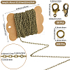 DIY Iron Chains Necklaces Making Kits DIY-SC0029-14D-2