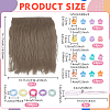2Pcs Wool Doll Wig Hair DIY-NB0016-02A-2
