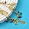 Brass Oval Link Multi-strand Bracelets BJEW-U040-01G-3