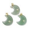 Natural Green Aventurine Pendants G-A297-02G-08-1