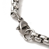 316 Surgical Stainless Steel Box Chain Halloween Skull Link Bracelets BJEW-Q349-13AS-3