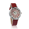Imitation Leather Wristwatch Quartz Watches X-WACH-I014-F03-1